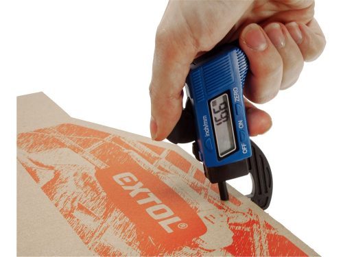 EXTOL CRAFT digitális mikrométer; 0,01×12,7mm, műanyag, pontosság ±0,1 mm