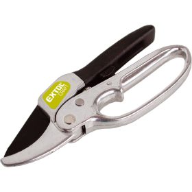   EXTOL CRAFT metszőolló racsnis 205mm, teflonos vágóél, aluminium test, gumírozott nyél