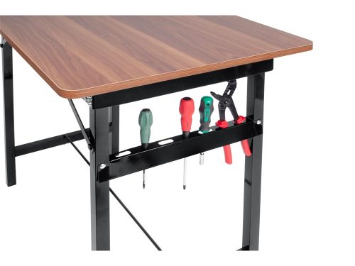 Extol Craft munkapad-munkaasztal összecsukható; 800 mm, max. terhelés: 100kg, fém váz, MDF asztallap