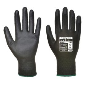 Portwest A120 - Nylon kesztyű PU tenyérmártott, fekete