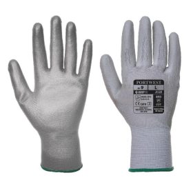 Portwest A120 - Nylon kesztyű PU tenyérmártott, szürke