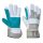 Portwest A230 - Dupla tenyerű bőr védőkesztyű, szürke/kék