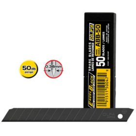 OLFA ABB-50 tördelhető penge, fekete, 9 mm, 50 db/csomag