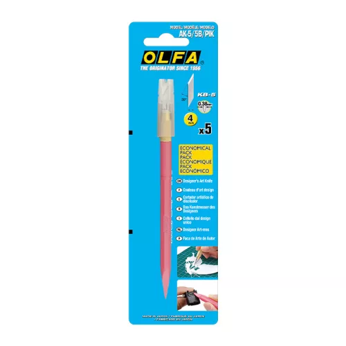 OLFA AK-5/5B - Dekor és hobby kés, rózsaszín