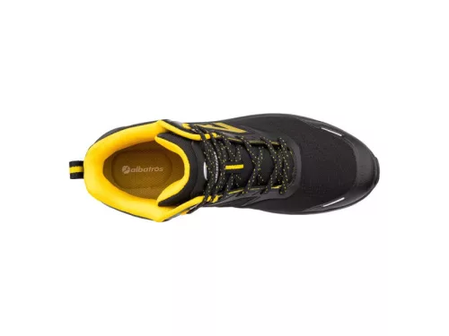 Albatros DALTON Blk Yellow Mid S3L ESD FO SR munkavédelmi bakancs