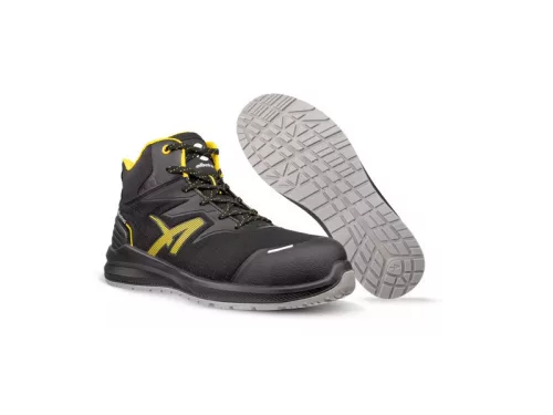 Albatros DALTON Blk Yellow Mid S3L ESD FO SR munkavédelmi bakancs