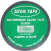 AVON 50mmx50m fekete vízálló textilszalag