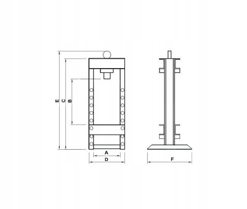 Baug hidraulikus-pneumatikus prés 30 tonna (B3603)