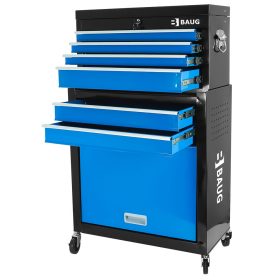 BAUG szerszámos kocsi/szerszámszekrény 6 fiókos, B3903
