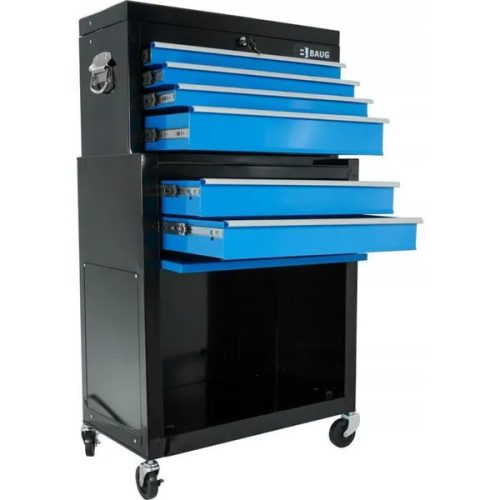 BAUG szerszámos kocsi/szerszámszekrény 6 fiókos, B3903