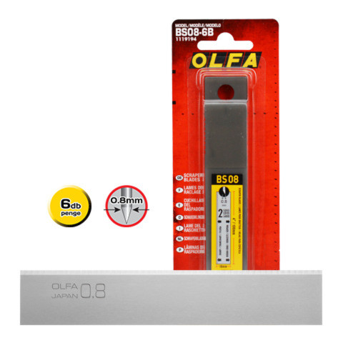 OLFA BS08-6B penge kaparóhoz, 0.8 mm, 6 db/csomag