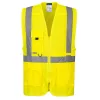 C357YERXXL Portwest Hi-vis Executive Vest With Tablet Pocket