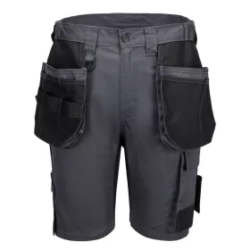   Portwest CD842 - WX2 Eco Craft Holster lengőzsebes rövidnadrág, szürke
