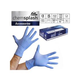   Chemsplash egyszerhasználatos púdermentes nitril kesztyű (100db), kék