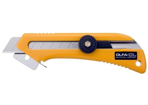 OLFA CL törhető pengéjű ipari kartonbontó kés csavaros pengerögzítővel, 18 mm