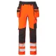 DX454OBR33 DX4 Hi-Vis nadrág lecipzározható lengőzsebbel