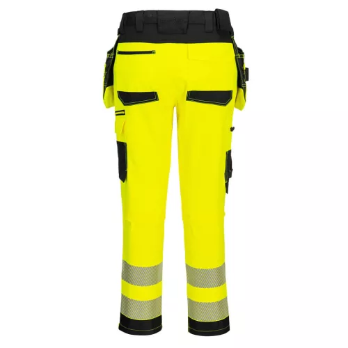 DX454YBR33 DX4 Hi-Vis nadrág lecipzározható lengőzsebbel