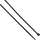 Edison. FEKETE KÁBELKÖTEGELŐ 2.5X160MM (PK-100)