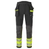 EV442YBR41 PORTWEST EV4 Hi-Vis Stretch Class 1 Holster lengőzsebes nadrág, fekete/sárga