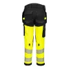 EV442YBR48 PORTWEST EV4 Hi-Vis Stretch Class 1 Holster lengőzsebes nadrág, fekete/sárga