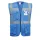 F476RBRL Portwest Iona vezetői mellény, kék