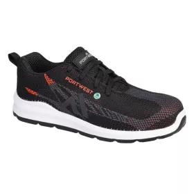   Portwest FC06 - Eco Fly Composite Trainer S1PS SR FO fekete/piros