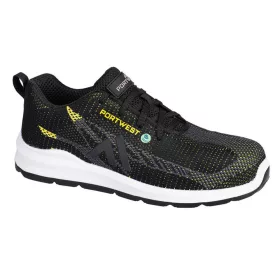   Portwest FC06 - Eco Fly Composite Trainer S1PS SR FO fekete/sárga