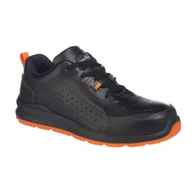   Portwest FC09 - Compositelite perforált biztonsági Trainer S1P fekete/narancs