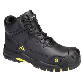   Portwest FC18 - Apex Composite Mid bakancs S3S ESD HRO SR SC FO, fekete/sárga