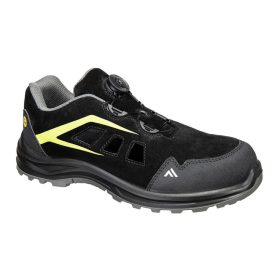   FE06BGN37 Portwest Kompozit cipő huzalos fűzőrendszerrel S1 ESD SR FO, fekete/zöld