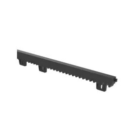   Fogasléc PVC-acélmagos, 27x20mm, 1 méter, 6db rögzítőfül, max. 700kg