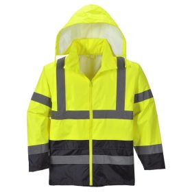   Portwest H443 - Hi-Vis Classic
Contrast esőkabát, sárga/tengerészkék