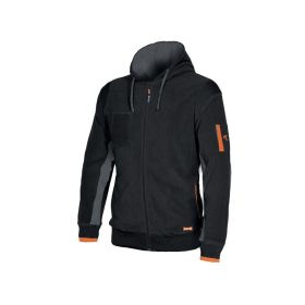 ISSALINE Ortigara mikrofilc pulóver, fekete/szürke