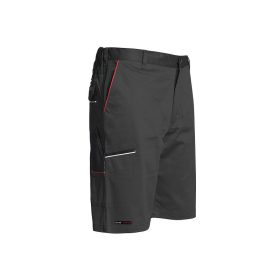   ISSALINE Boom stretch kevert szálas bermuda, antracitszürke