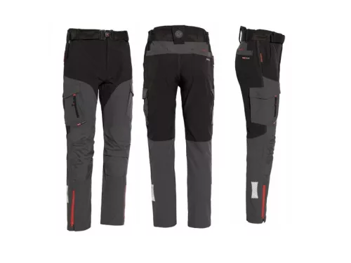 ISSALINE Wise 4-way stretch softshell nadrág lengő zsebekkel – dobozban, antracitszürke