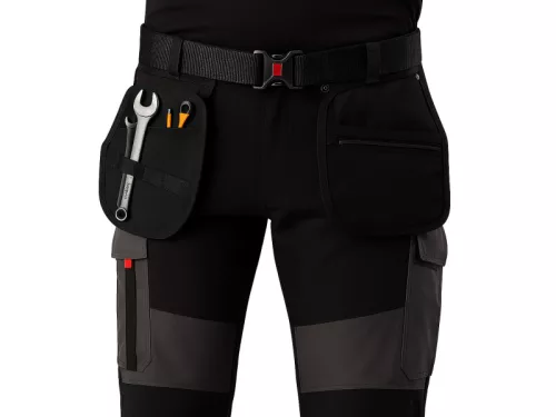 ISSALINE Wise 4-way stretch softshell nadrág lengő zsebekkel – dobozban, antracitszürke