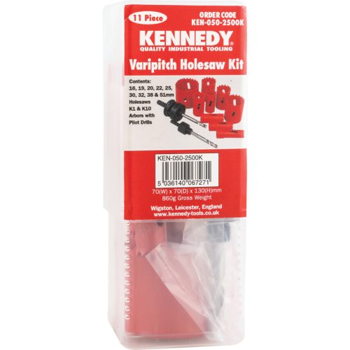Kennedy. 11 DB-OS LYUKFŰRÉSZ MESTERKÉSZLET MŰANYAG CSŐBEN