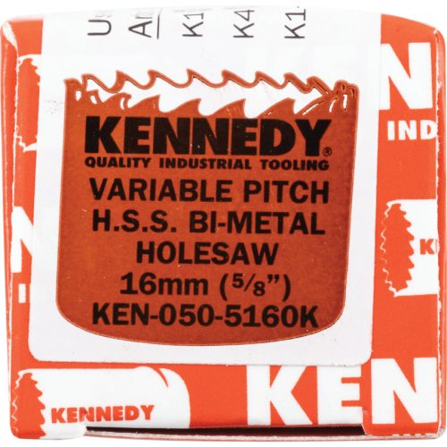 Kennedy. 16MM (5/8") VÁLTOTT FOGOSZTÁSÚ BIMETÁL LYUKFŰRÉSZ