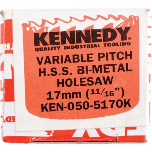 Kennedy. 17MM (11/16") VÁLTOTT FOGOSZTÁSÚ BIMETÁL LYUKFŰRÉSZ