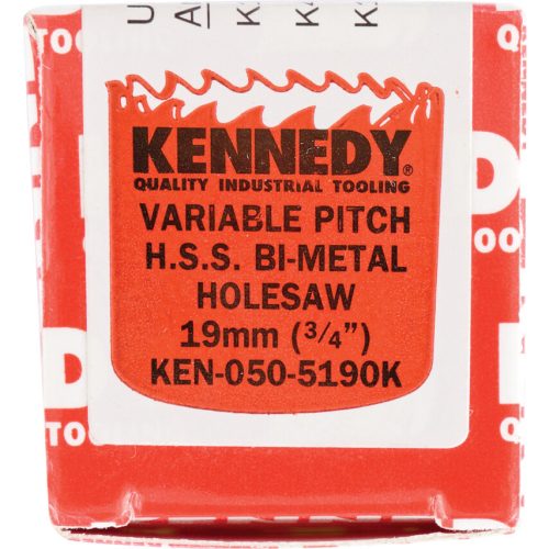 Kennedy. 19MM (3/4") VÁLTOTT FOGOSZTÁSÚ BIMETÁL LYUKFŰRÉSZ