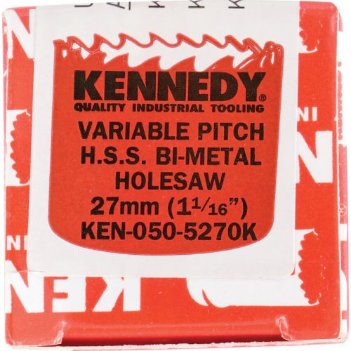 Kennedy. 27MM (1.1/16") VÁLTOTT FOGOSZTÁSÚ BIMETÁL LYUKFŰRÉSZ