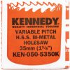 Kennedy. 35MM (1.3/8") VÁLTOTT FOGOSZTÁSÚ BIMETÁL LYUKFŰRÉSZ