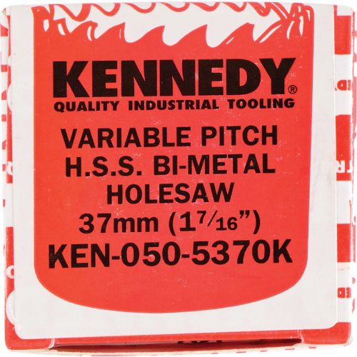 Kennedy. 37MM (1.7/16") VÁLTOTT FOGOSZTÁSÚ BIMETÁL LYUKFŰRÉSZ
