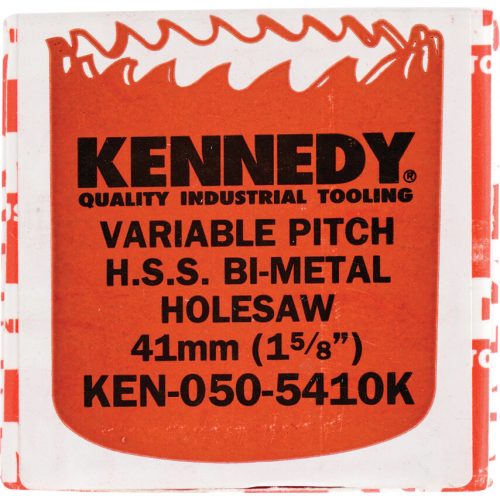 Kennedy. 41MM (1.5/8") VÁLTOTT FOGOSZTÁSÚ BIMETÁL LYUKFŰRÉSZ