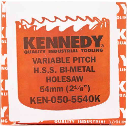 Kennedy. 54MM (2.1/8") VÁLTOTT FOGOSZTÁSÚ BIMETÁL LYUKFŰRÉSZ
