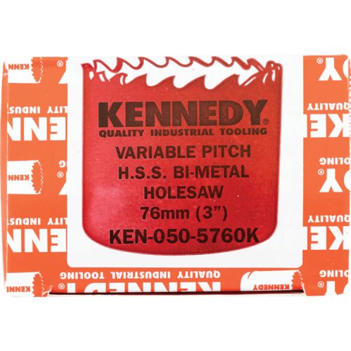 Kennedy. 76MM (3") VÁLTOTT FOGOSZTÁSÚ BIMETÁL LYUKFŰRÉSZ