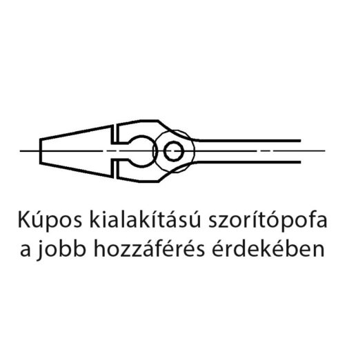 KENNEDY 600 mm / 24" állítható csavarkulcs, foszfatált