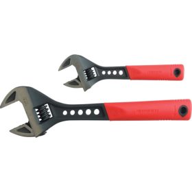   KENNEDY 200 mm / 8" és 300 mm / 12" puha fogású állítható csavarkulcs készlet, foszfatált, 2 részes