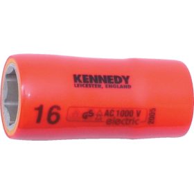   KENNEDY 16 mm szigetelt hatszögű dugókulcs 1/2" meghajtóval