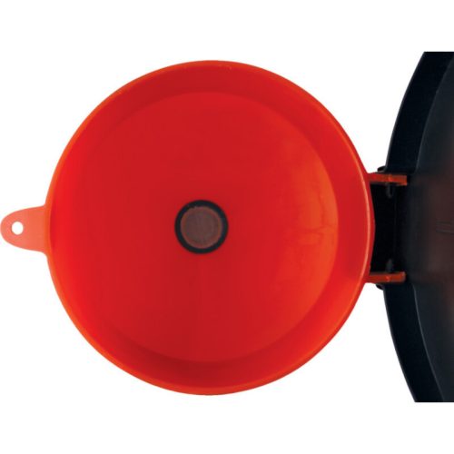 KENNEDY Polietilén tölcsér zárható fedéllel, 253 x 200 mm